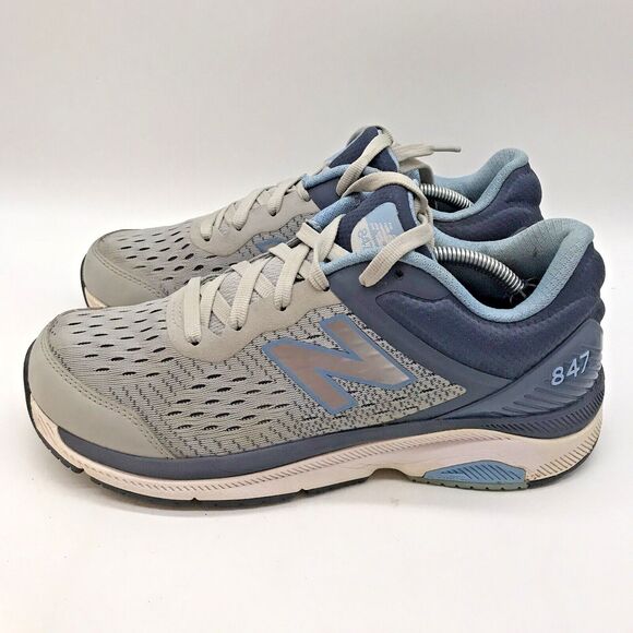 New Balance 847 V4 Sneaker Woman's 9.5 WW847LG4 Gray & Blue Low Top Running Shoe - Picture 1 of 12